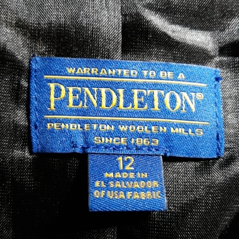 Pendleton 100% Virgin Wool Blazer Dark Academia - image 2